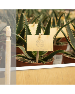 Bambini bamboe etiketsteker 12 cm naturel