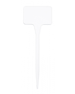 Plaatetiket recht T-15 / 5,5 x 3,5 cm wit