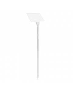 Plaatetiket schuin M-38 / 10 x 6 cm wit