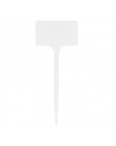 Plaatetiket recht M-24 / 10 x 6 cm wit