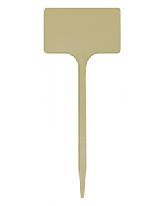 Plaatetiket recht M-24 / 10 x 6 cm beige