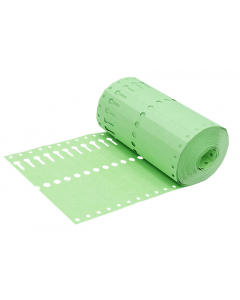 Sleufetiket Tyvek 105 g / 14 x 1,27 cm groen