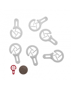 Merkringetje groot wit / 1000 per zak