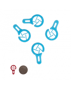 Merkringetje groot lichtblauw / 1000 per zak