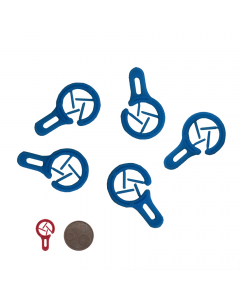 Merkringetje groot donkerblauw / 1000 per zak