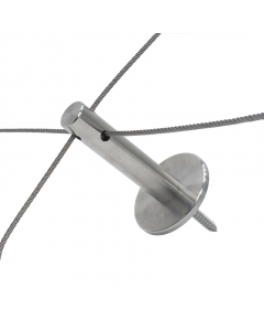 Wallguide RVS montageset "Solid" 120 mm kruis