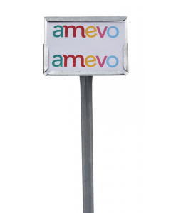 Etikethouder A6 / liggend-dicht / stok 46 cm