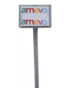 Etikethouder A6 / liggend-open / stok 46 cm