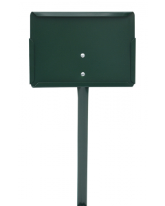 Etikethouder A5 / liggend-dicht / stok 76 cm groen