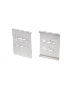 Aluminium extra eindverbindingsclip zilver 14 cm