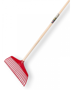 Fiskars bladhark rood met houten steel 150 cm