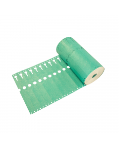 Sleufetiket Tyvek 105 g / 22 x 2,55 cm groen
