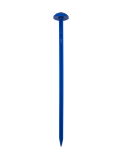 Kruispiket 25 cm met ronde kop blauw
