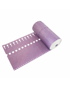 Sleufetiket Tyvek 105 g / 16 x 1,27 cm paars