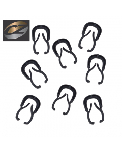 Self Closing Clip klein 13 mm zwart